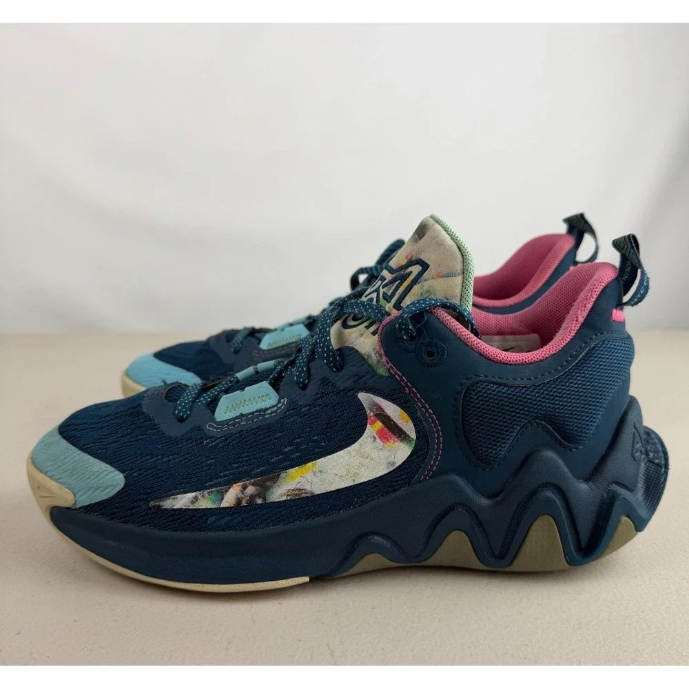Nike Giannis Immortality 2 SE Low Floral FD0213-400 Basketball Shoes Kids 5.5